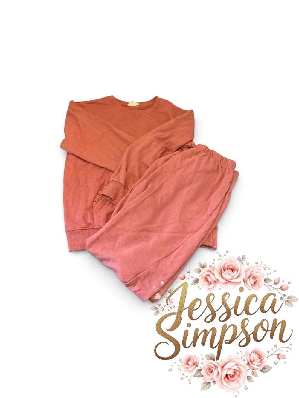 Jessica Simpson Kids Rose Pink Sweatshirt & Jogger Set